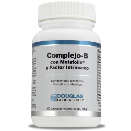 B-complejo con Metafolin + Factor intrínseco 60 cáps. Vegetales