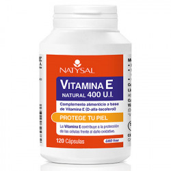 Vitamina E 400 u.i. Natural 120 cápsulas. Natysal