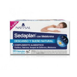 Sedaplan con Melatonina 30 Cápsulas. Natysal