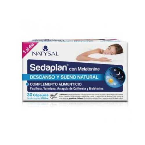 Sedaplan con Melatonina 30 Cápsulas. Natysal