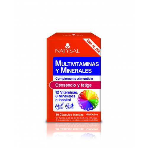 Multivitaminas y Minerales 30 comprimidos. Natysal