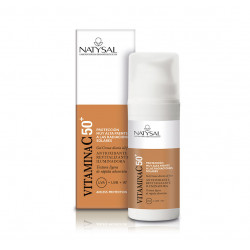 Gel-Crema de Vitamina C FPS 50+ 50 ml. Airless. Natysal