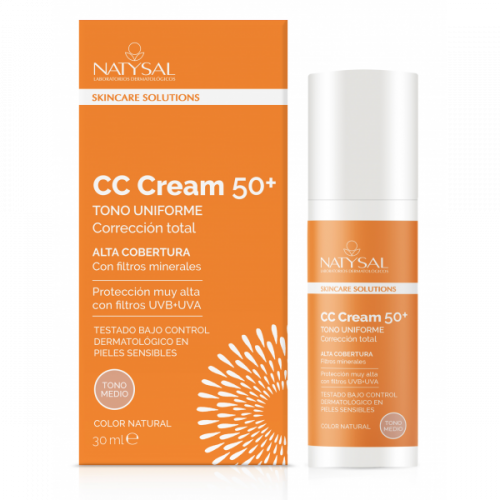 CC Cream Fps 50+ tono medio 30 ml. Natysal