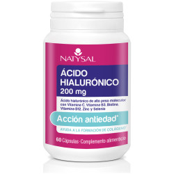 Ácido Hialurónico 200 mg. 60 Cápsulas. Natysal