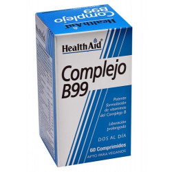 Complejo B99 + Vit. C y Fe. 60 comp. HealthAid