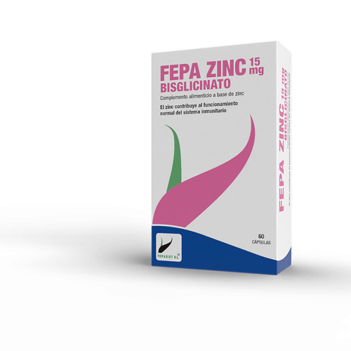 Fepa - Zinc Bisglicinato 15 mg. 60 cápsulas. Fepadiet