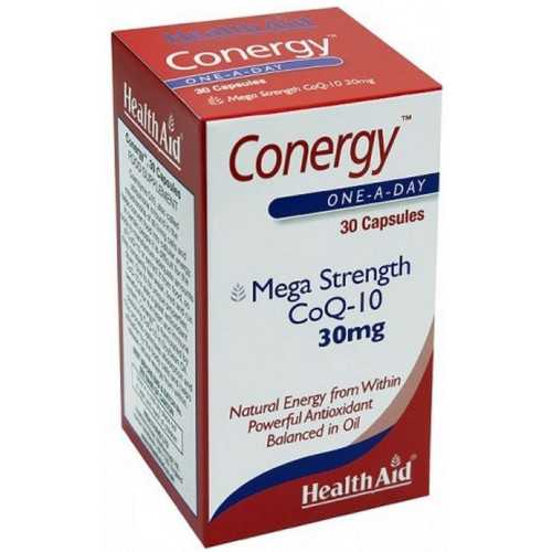 Conergy (Co Q10 30mg.) 30 cáps. HealthAid